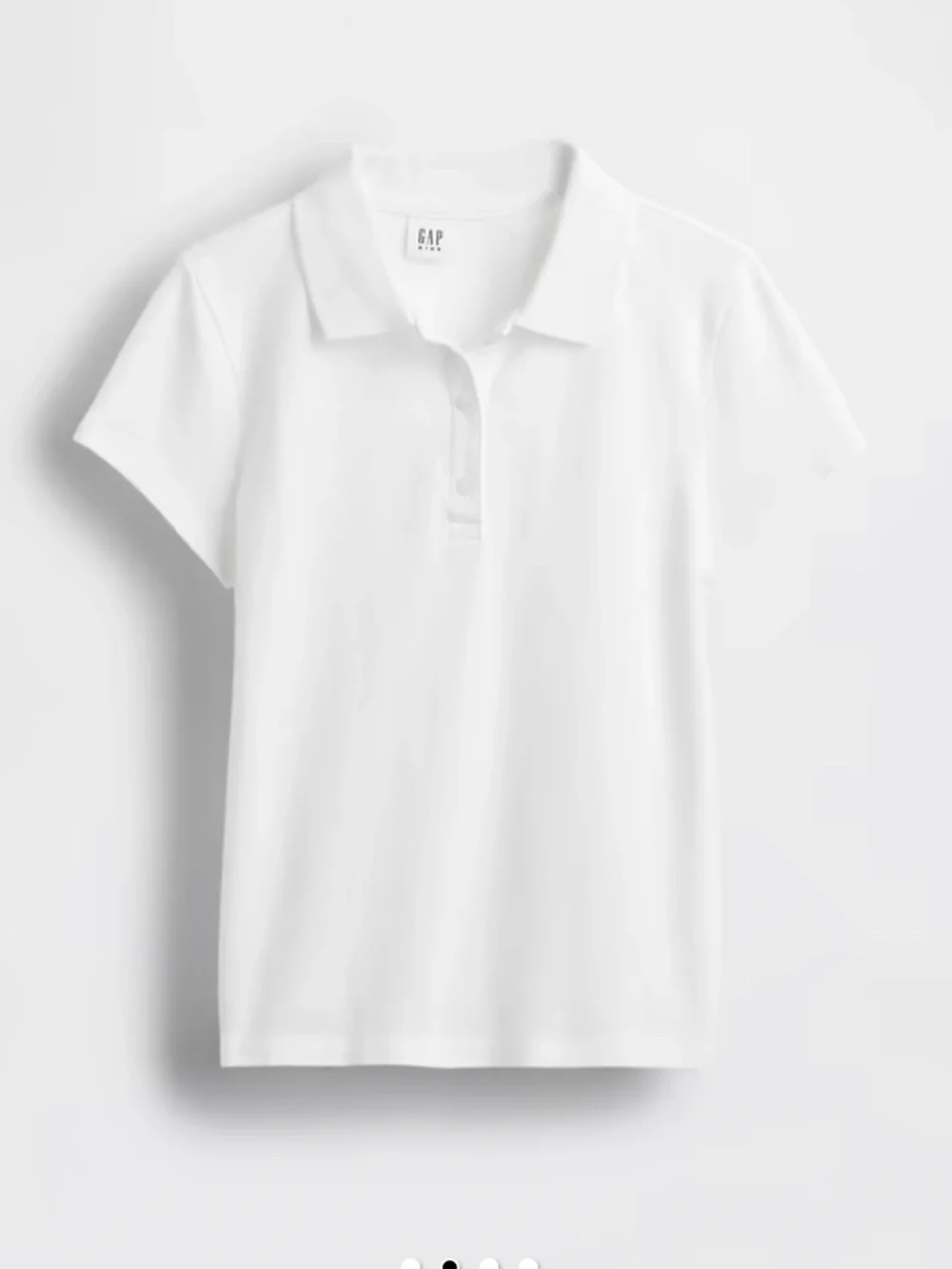 4 White Kids uniform polos unisex with tags